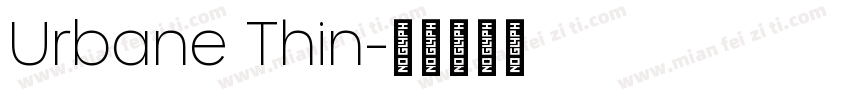Urbane Thin字体转换
